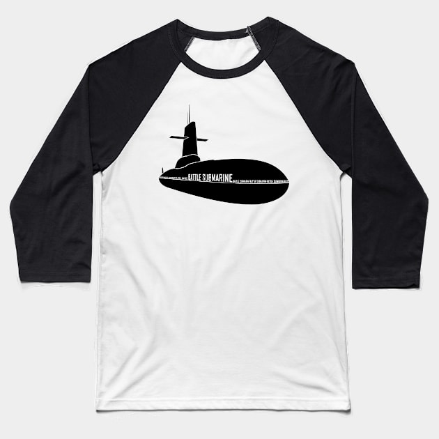 submarine Baseball T-Shirt by INDONESIA68